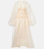 ZIMMERMANN LONG-SLEEVE PUFF-SLEEVE DRESS 270474