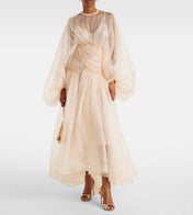 ZIMMERMANN LONG-SLEEVE PUFF-SLEEVE DRESS 270474