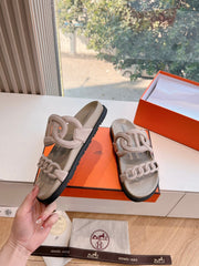 EXTRA SANDAL IN NUDE BEIGE SUEDE