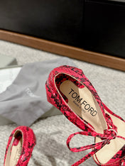 HIGH HEEL 10 CM SANDAL IN ROSE RED MIX BLACK CALFSKIN 684355