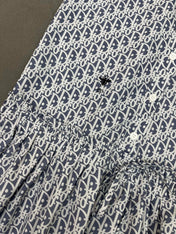 DIOR SLEEVELESS PRINTED DENIM DRESS 269128