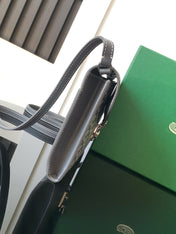 CHYPRE WALLET-POUCH 21 IN GRAY GOYARDINE CANVAS AND CALFSKIN