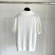 Miu 25 Polo T- Shirt White Wool 232683