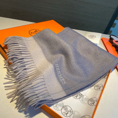 SCARF 180 CM IN LAVENDER GRAY CASHMERE 366049