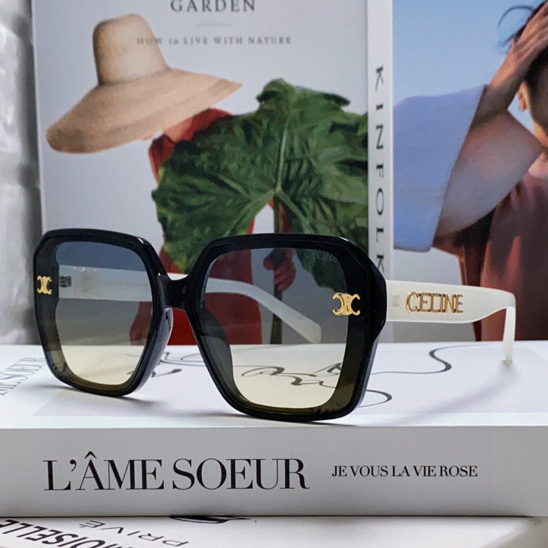 TRIOMPHE SUNGLASSES 548593 IN BLACK AND WHITE ACETATE