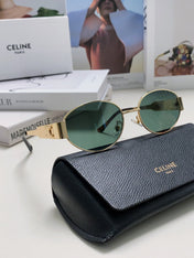 TRIOMPHE SUNGLASSES 548596 IN METAL BLACK LENSES