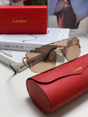 C DE RIMLESS NAVIGATOR FRAME SUNGLASSES 548665 IN METAL