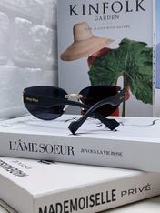 LOGO SUNGLASSES 513013 IN BLACK ACETATE