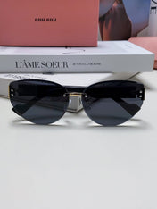 LOGO SUNGLASSES 513013 IN BLACK ACETATE