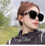 TRIOMPHE SUNGLASSES 552772 IN BLACK ACETATE