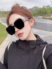 TRIOMPHE SUNGLASSES 552772 IN BLACK ACETATE