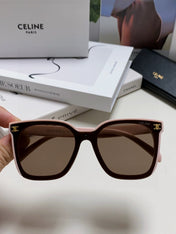 TRIOMPHE SUNGLASSES 552774 IN BABY PINK ACETATE TEXT LOGO