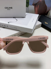 TRIOMPHE SUNGLASSES 552774 IN BABY PINK ACETATE TEXT LOGO