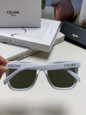 TRIOMPHE SUNGLASSES 552775 IN WHITE ACETATE TEXT LOGO