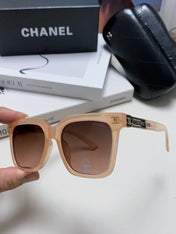 SQUARE SUNGLASSES 632877 IN PINK CLEAR ACETATE