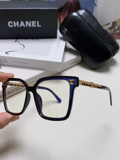 SQUARE SUNGLASSES 632882 IN BLACK ACETATE CLEAR LENSES