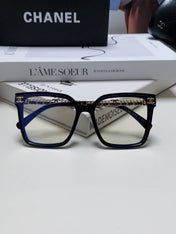 SQUARE SUNGLASSES 632882 IN BLACK ACETATE CLEAR LENSES