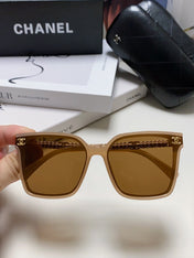 SQUARE SUNGLASSES 632884 IN BEIGE CLEAR ACETATE