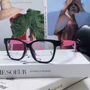 SQUARE SUNGLASSES 632888 IN BLACK AND PINK ACETATE