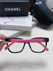 SQUARE SUNGLASSES 632888 IN BLACK AND PINK ACETATE