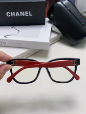SQUARE SUNGLASSES 632889 IN BLACK AND RED ACETATE