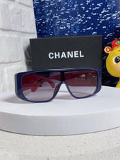 SQUARE SUNGLASSES 641780 IN BLUE ACETATE PINK FRAME