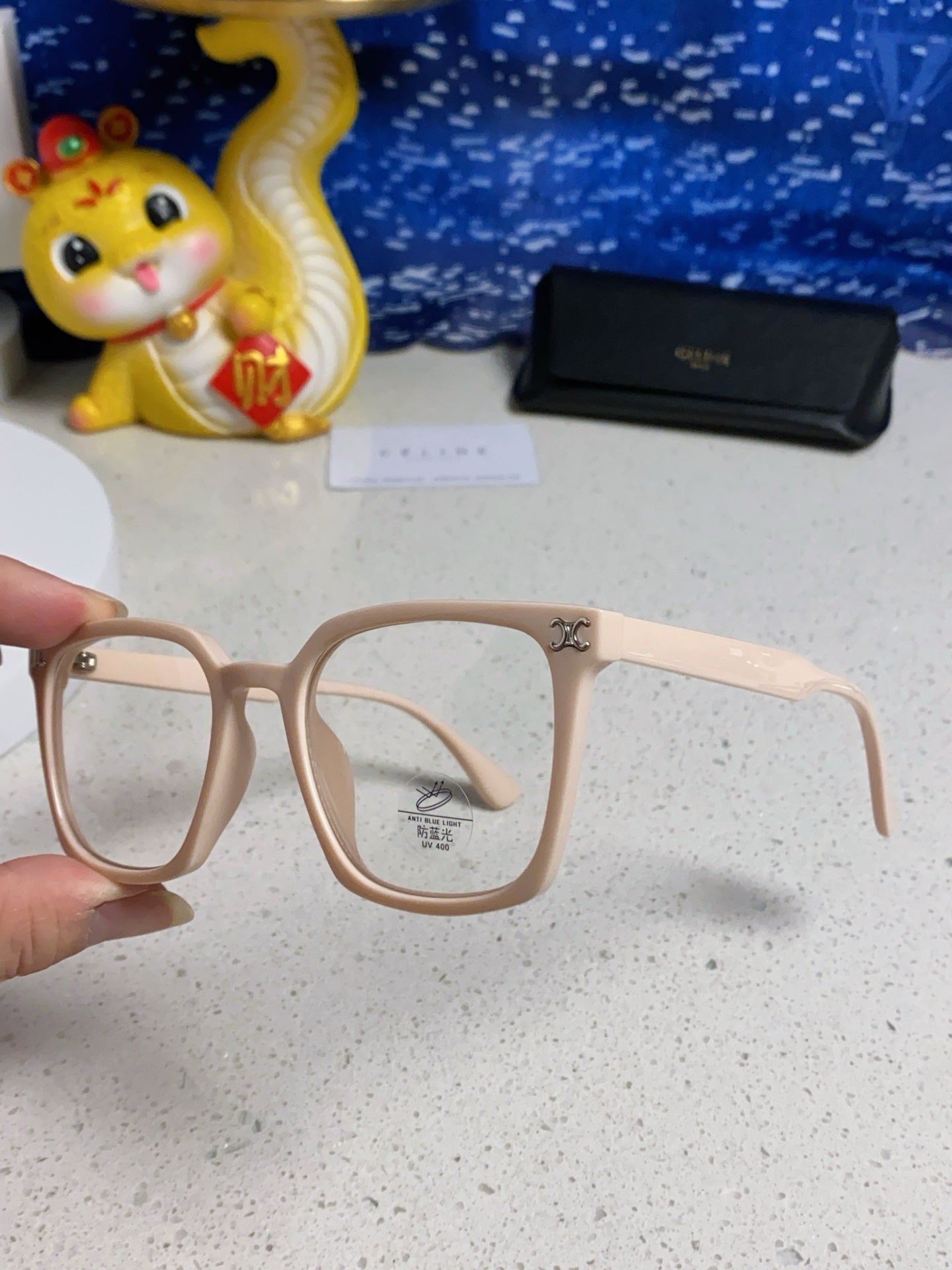 TRIOMPHE SUNGLASSES 563252 IN NUDE ACETATE