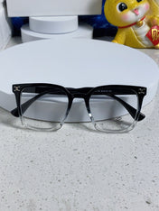 TRIOMPHE SUNGLASSES 563255 IN BLACK TO CLEAR ACETATE