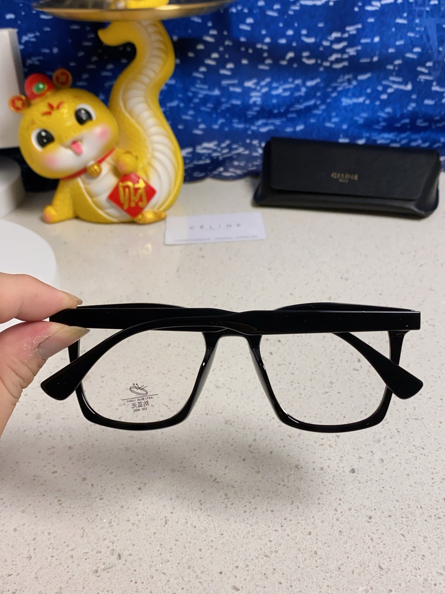 TRIOMPHE SUNGLASSES 563256 IN BLACK ACETATE