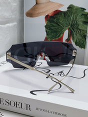 ANGULAR VISOR SUNGLASSES 575795 IN METAL