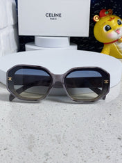 TRIOMPHE SQUARE SUNGLASS 566740 IN MARBLED EFFECT ACETATE