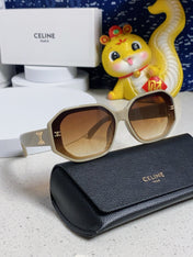 TRIOMPHE SQUARE SUNGLASS 566741 IN IVORY ACETATE