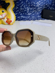 TRIOMPHE SQUARE SUNGLASS 566741 IN IVORY ACETATE