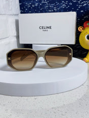 TRIOMPHE SQUARE SUNGLASS 566741 IN IVORY ACETATE