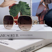 SQUARE FRAME SUNGLASSES 570217 IN METAL