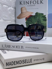 SQUARE FRAME SUNGLASSES 570231 IN ACETATE AND METAL