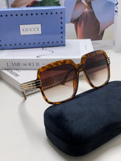 SQUARE FRAME SUNGLASSES 570231 IN ACETATE AND METAL