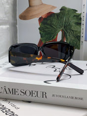 RECTANGULAR FRAME SUNGLASSES 570237 IN ACETATE