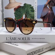 BEE EMBELLISHED BUTTERFLY FRAME SUNGLASSES 570242 IN ACETATE