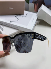 OBLIQUE SUNGLASS 571598 IN BLACK ACETATE