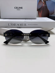TRIOMPHE SUNGLASSES 573247 IN METAL GRADIENT SMOKE LENSES