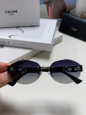 TRIOMPHE SUNGLASSES 573247 IN METAL GRADIENT SMOKE LENSES