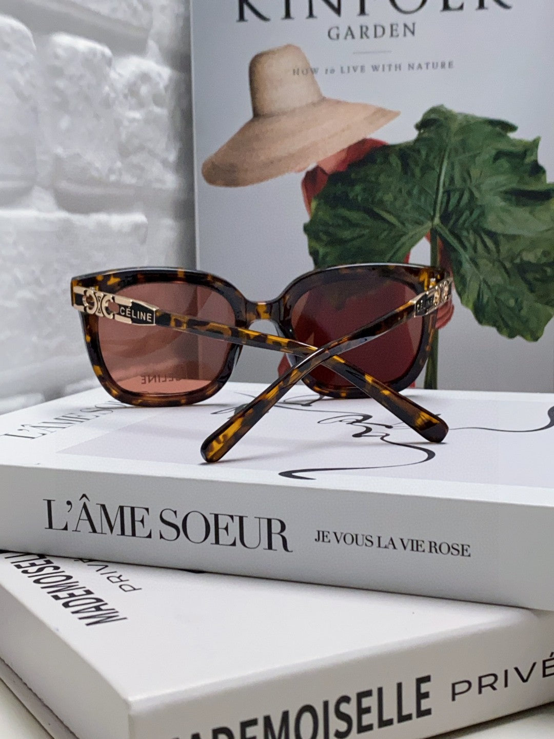TRIOMPHE SUNGLASSES 573251 IN HAVANA ACETATE METAL LOGO