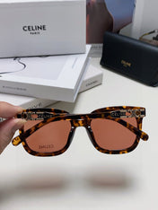 TRIOMPHE SUNGLASSES 573251 IN HAVANA ACETATE METAL LOGO