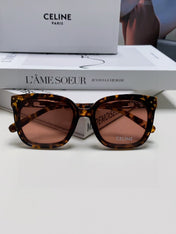 TRIOMPHE SUNGLASSES 573251 IN HAVANA ACETATE METAL LOGO