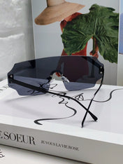 ANGULAR VISOR SUNGLASSES 575795 IN METAL