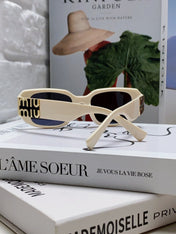 GLIMPSE SUNGLASSES 576819 IN WHITE ACETATE