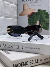 GLIMPSE SUNGLASSES 576821 IN BLACK ACETATE