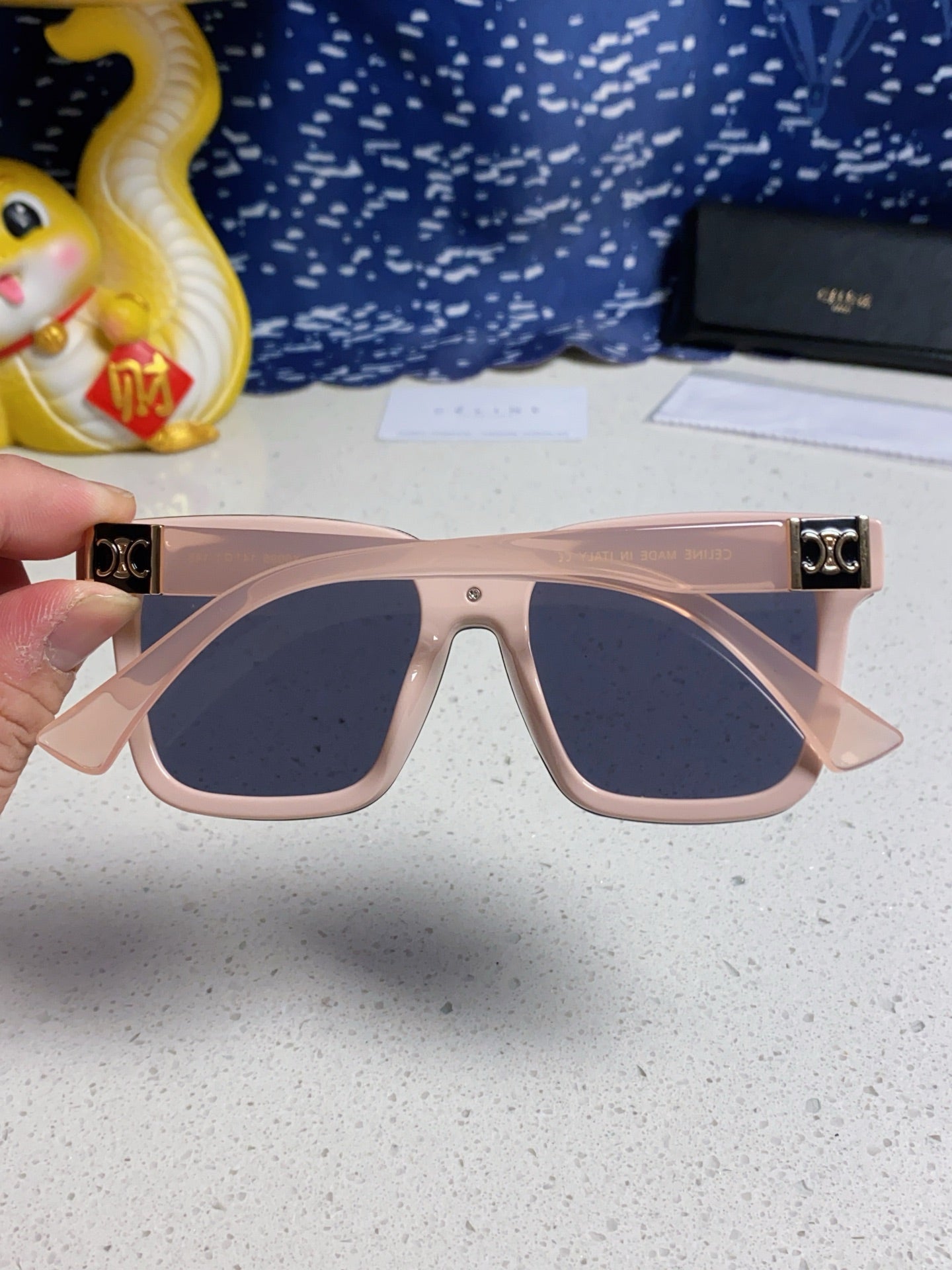 TRIOMPHE SUNGLASSES 548634 IN PINK ACETATE