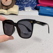 SQUARE FRAME SUNGLASSES 575854 IN BLACK ACETATE
